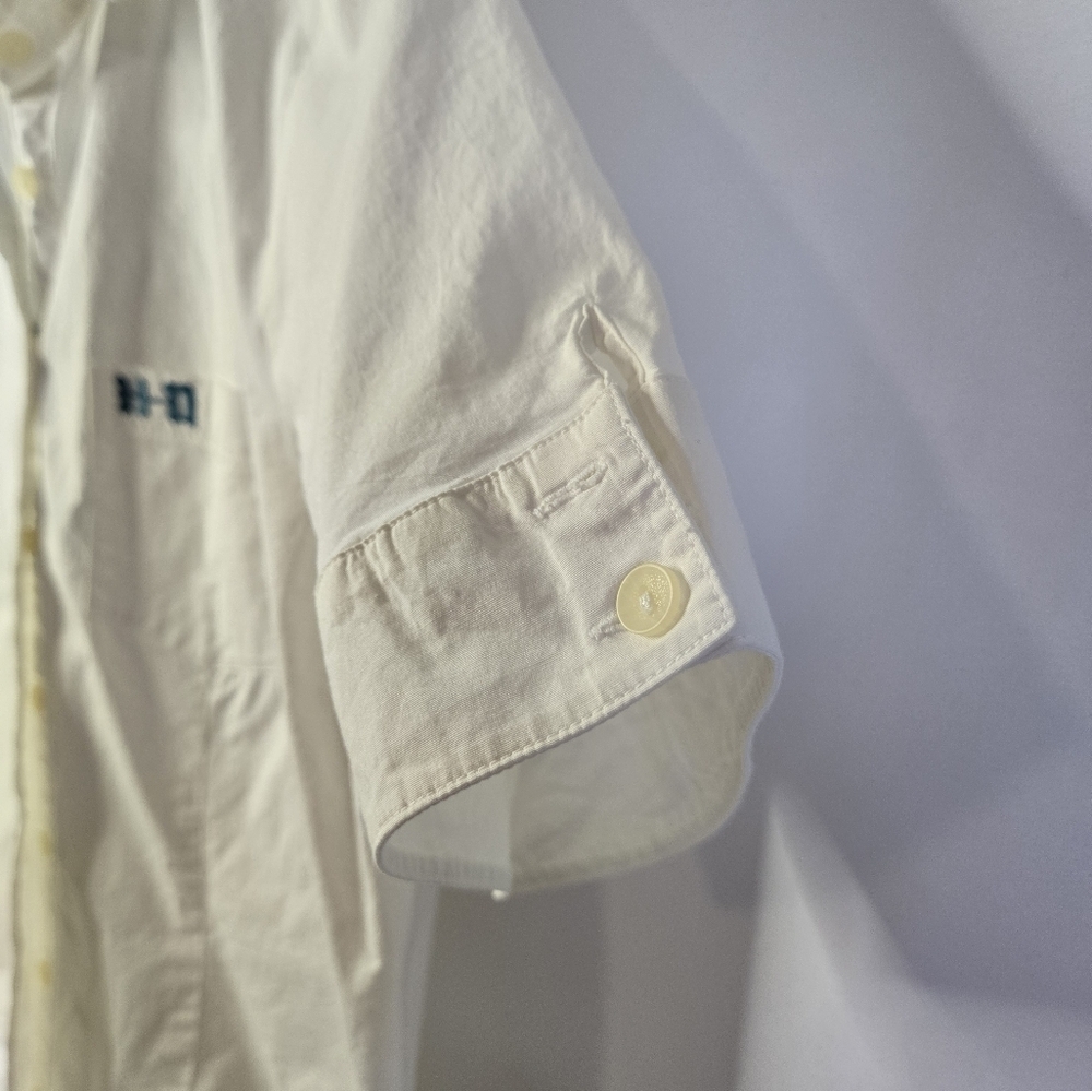 Vintage Harley-Davidson Women’s Short Sleeve Shirt White with Blue HD Size Large - Picture 3 of 8
